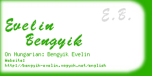 evelin bengyik business card